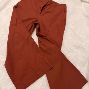 LOFT Women’s Chinos in Warm Rust Wide leg